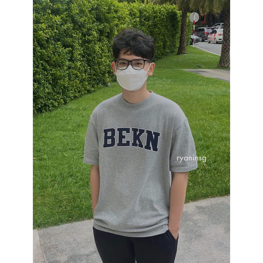RYAN - Áo thun nam BEKN ngắn tay vải cotton thương hiệu RYAN form rộng phong cách Hàn Quốc