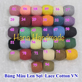 Sợi lace cotton 50gram/cuộn