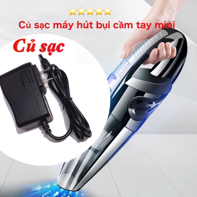 Củ sạc pin máy hút bụi cầm tay không dây mini 2 chấu có đèn báo đầy