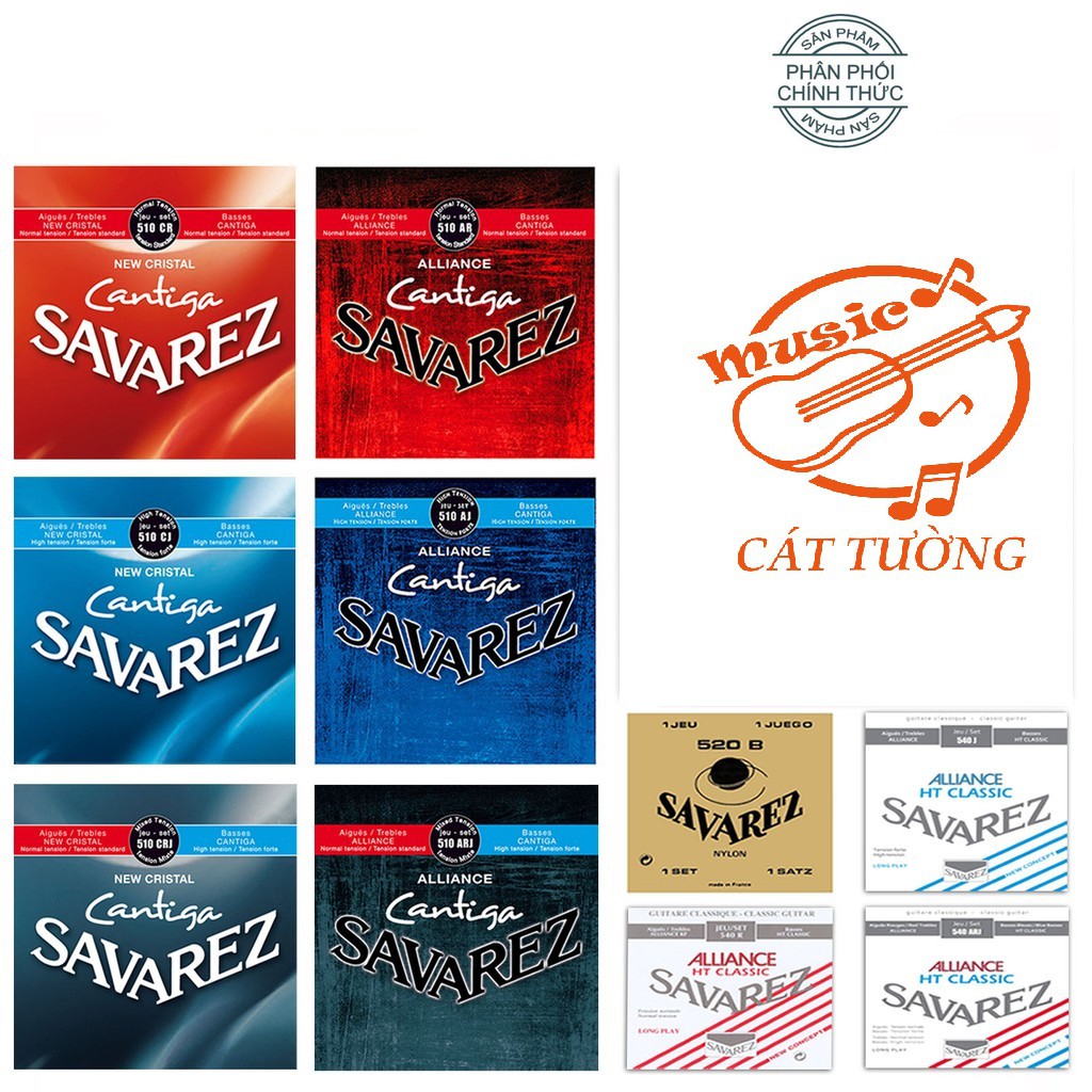 Bộ dây Đàn Guitar Classic Savarez 500CJ, 520B, 510CJ, 510CR, 510CRJ, 510AJ, 510AR, 510ARJ, 540J 540R 540ARJ