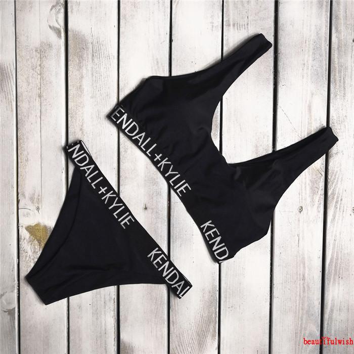 Bộ bikini 2 mảnh nhiều màu có mút nâng họa tiết chữ quyến rũ cho nữ | BigBuy360 - bigbuy360.vn