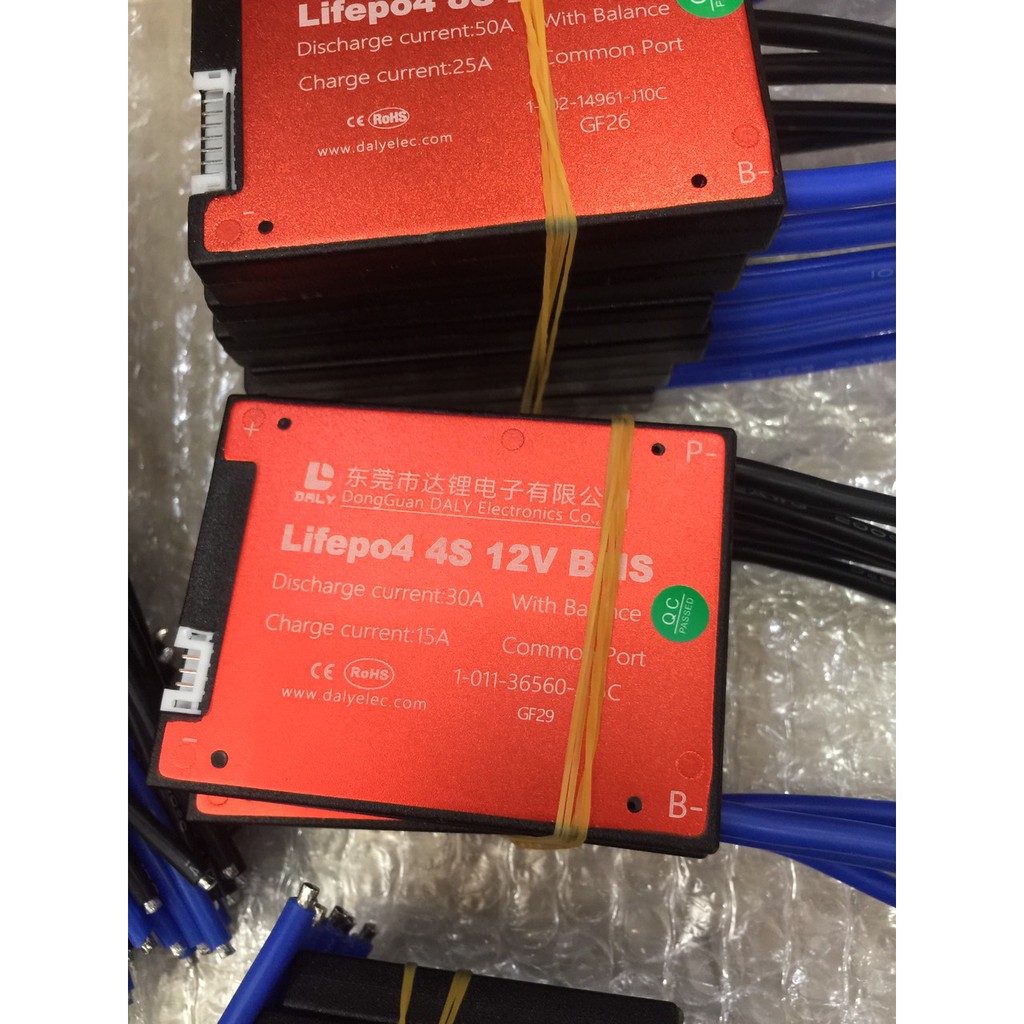 Mạch bảo vệ pin lithium  LifePO4 4S 12V 15A 20A 30A 40A 50A
