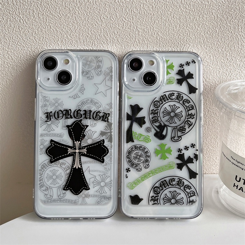 Ốp Điện Thoại Chống Sốc In Logo Chrome Hearts Cho iPhone 13 Pro Max 12 11 X Xs Max Xr SE2 7 8 Plus