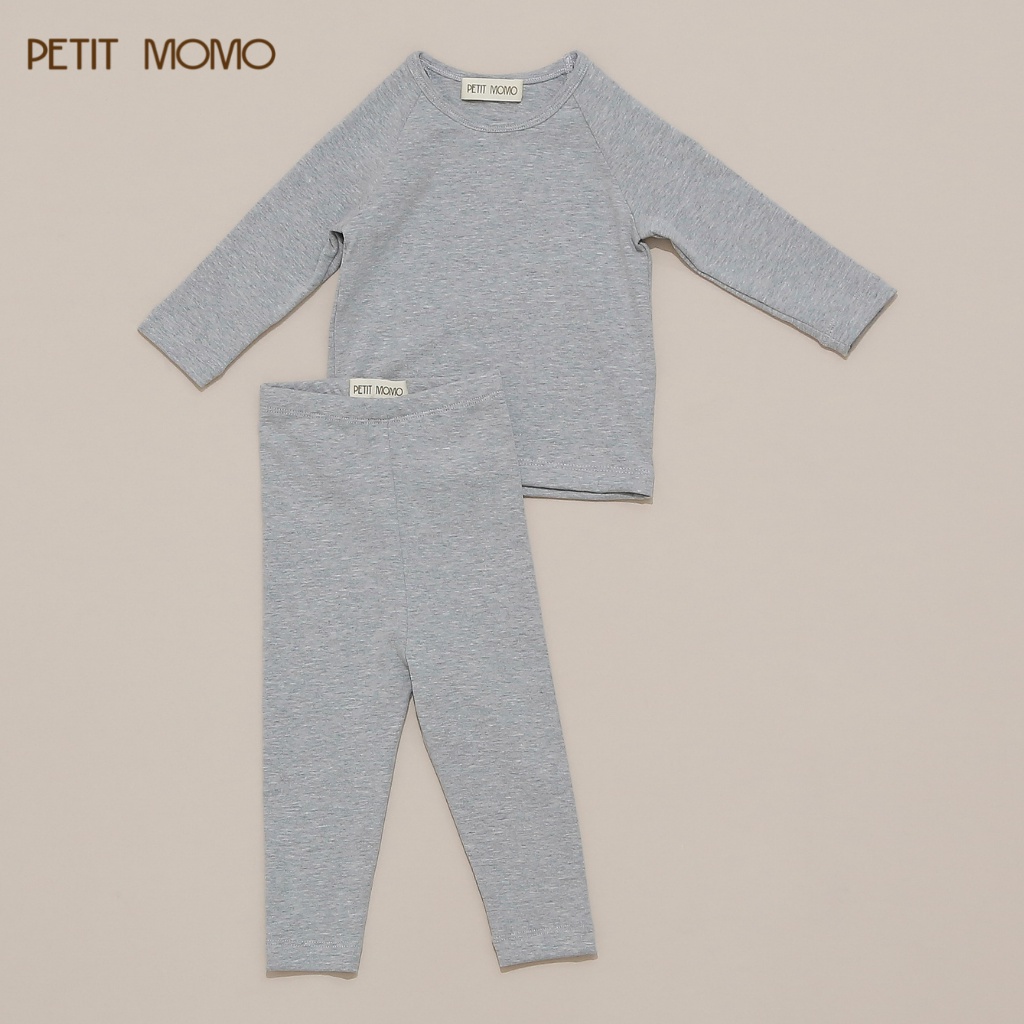 Bộ Thun Cotton Dài Tay Cho Bé Trai Và Bé Gái (7-17kg) Dáng Ôm Body, Ấm Áp, Nhiều Màu Sắc PETIT MOMO H020 NEW