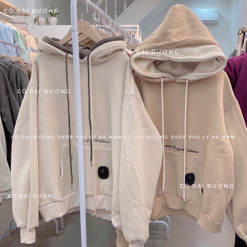 áo nỉ hoodie chữ bụng 2 mũ | BigBuy360 - bigbuy360.vn