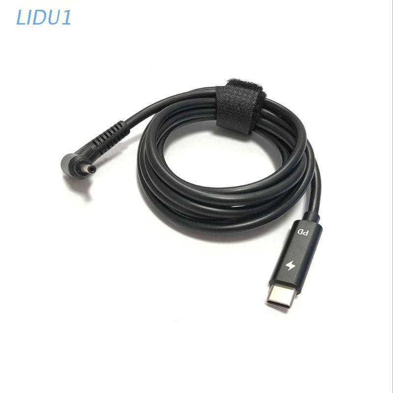Dây Cáp Chuyển Đổi Lidu1 1.5m Type-C Sang Dc 4.0x1.35mm Pd Cho Laptop A-Sus Ux21A Ux31A Ux32A X201E S200E