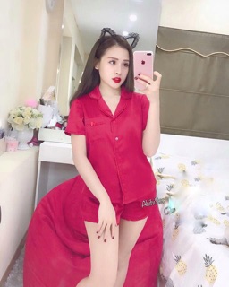 Bộ lụa viền bèo loại đẹp