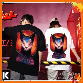 Áo thun mèo c6 cat tay lỡ oversize unisex