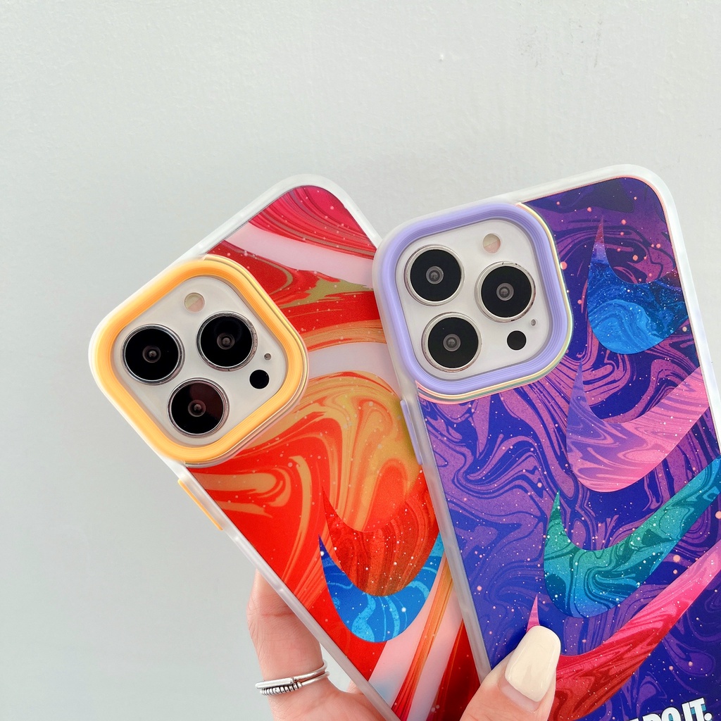 Ốp Điện Thoại Trong Suốt Họa Tiết Bầu Trời Đầy Sao Màu Sắc Blu-ray Cho Iphone13Pro 13Pro 7P 7P 13Pro 12Promax 12Promax