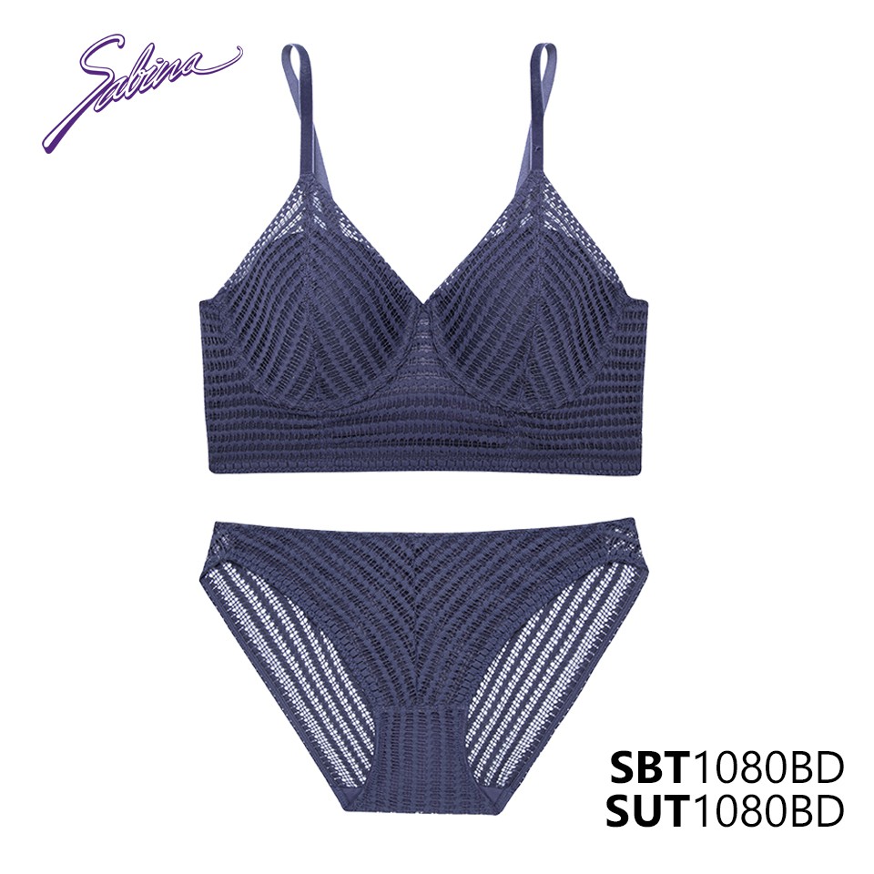 Combo Áo Lót Mút Mỏng Kèm Miếng Mút Rời Và Quần Đồng Bộ Phối Ren Fashion Maggie Mae By Sabina SBT1080BD+SUT1080BD