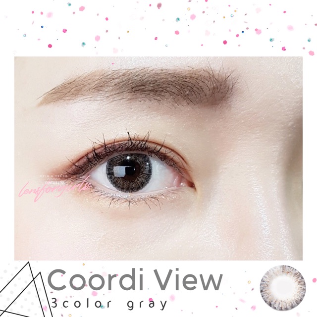 &lt;Sẵn 6.50 độ&gt; Kính áp tròng COORDI VIEW BROWN của O-lens (Hsd 3-6 tháng)