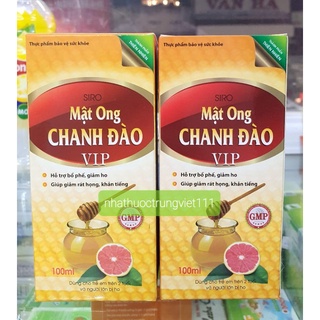 Siro Mật ong - Chanh đào VIP - Chai 100ml