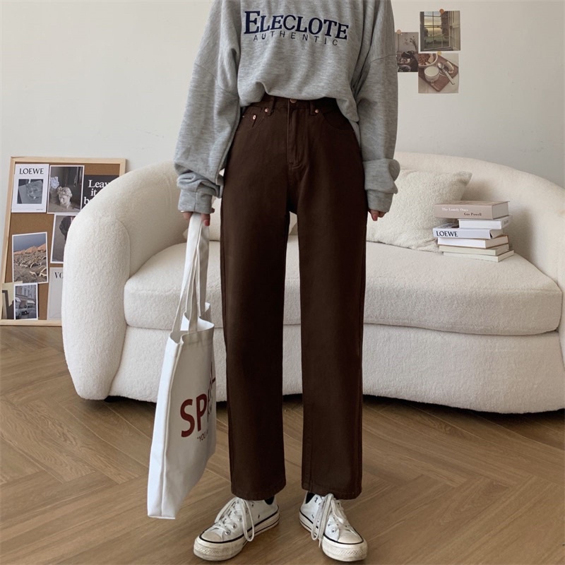 Q04Q05 - Quần Jeans cạp cao phong cách Hàn Quốc