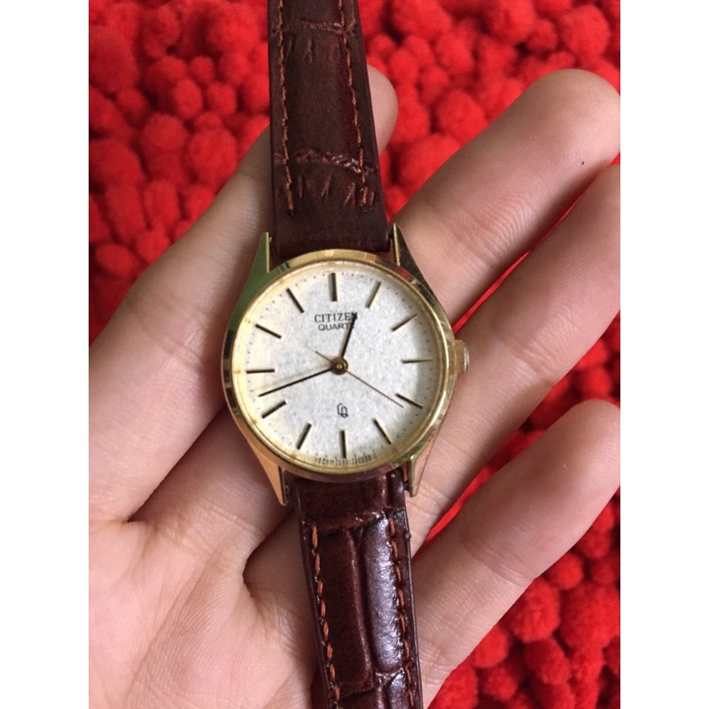 Đồng hồ nữ Citizen Quarzt Lắc kê vàng GP hàng si