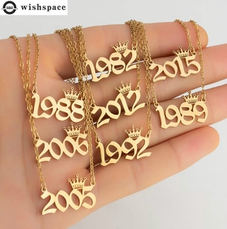  Dây Chuyền Mặt Hình Vương Miện Bằng Thép Không Gỉ Thiết Kế Sáng Tạo