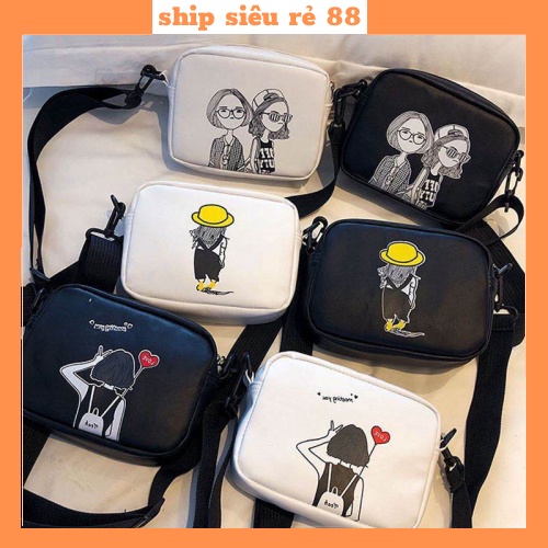 Túi hộp hình cô gái 1972 SHIP SIÊU RE 88