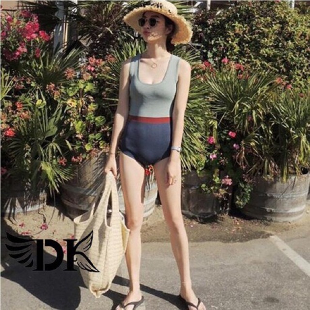 Áo tắm phối màu bodysuit | BigBuy360 - bigbuy360.vn