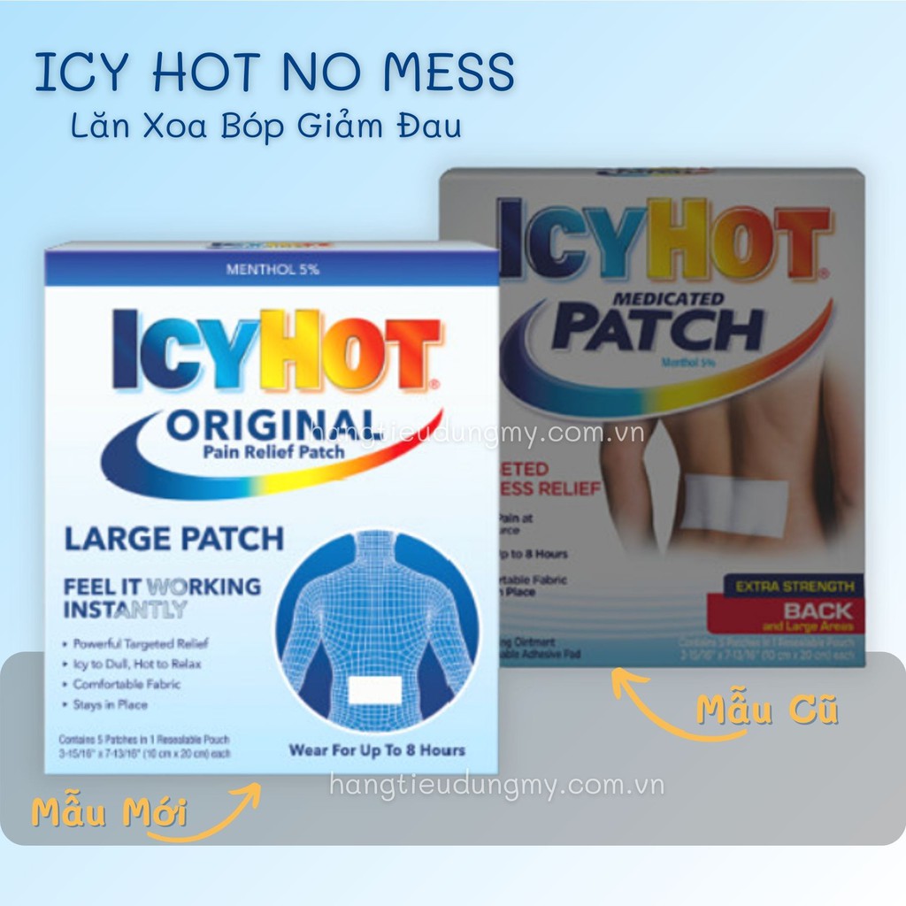 Dầu nóng xoa bóp giảm đau Icy Hot Extra Strength - Hàng Mỹ - Mẫu Mới