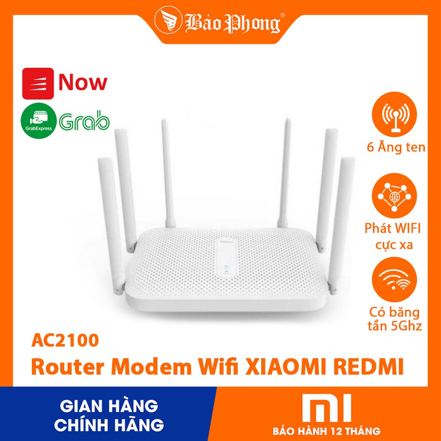 Router XIAOMI AC2100 Redmi Modem Wifi 6 Râu Bảo hành 1 năm- Mới 100% Nguyên seal