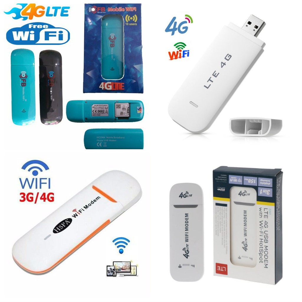 [XÃ KHO] USB MODEM PHÁT WIFI CHUẨN 4G TỪ SIM FB-LINK, HSPA, DONGLE [HCM]