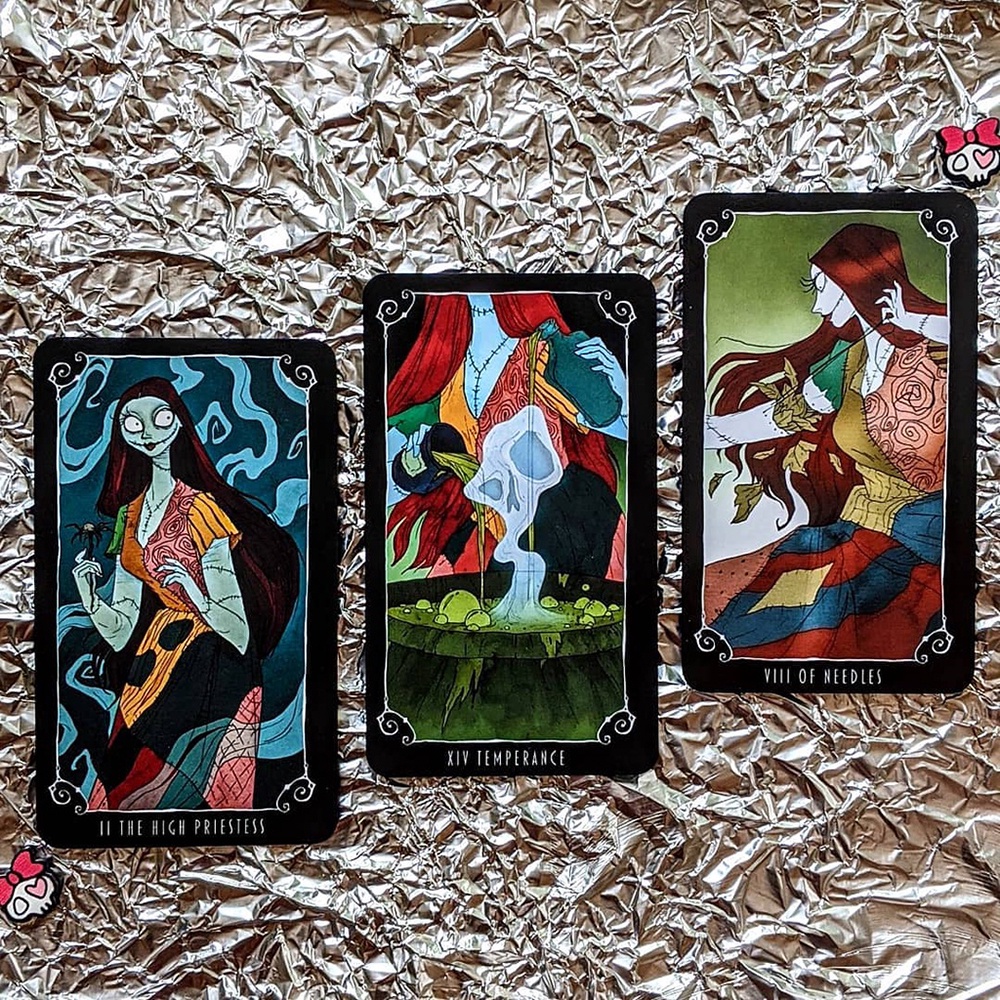 [Size Gốc] Bộ Bài The Nightmare Before Christmas Tarot 78 Lá Bài Tặng Đá Thanh Tẩy S60