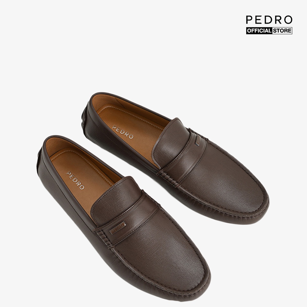 PEDRO - Giày lười nam mũi tròn Embossed Leather PM1-65980224-29