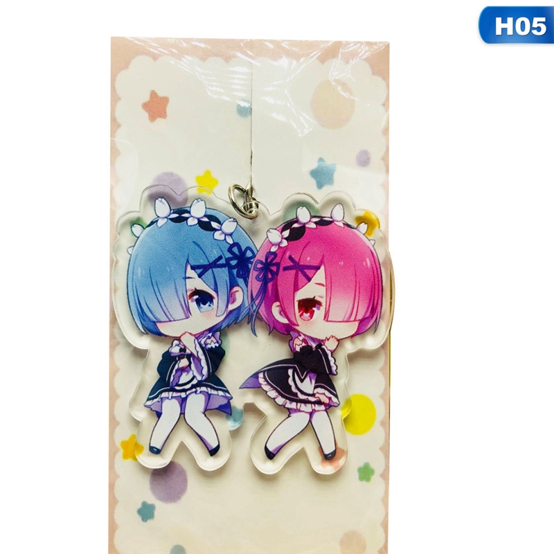 Hot Sale Anime Re:Life In A Different World From Zero Figure Acrylic Keychain