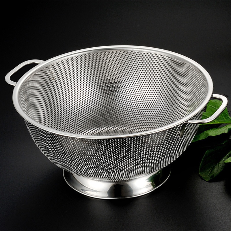 Rổ Lưới Bằng Thép Không Gỉ Có Lỗ Ráo Dầu