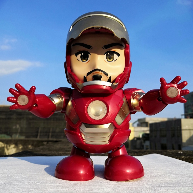 Đồ Chơi Siêu Nhân Iron Man - Có Thể Mở Mặt Nạ-Nhảy Múa-Có Đèn Led