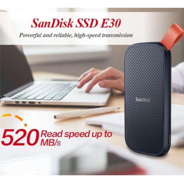 Ổ cứng di động SSD Sandisk Portable E30 (SDSSDE30-480G-G25) - 480GB (520MB/s) - (SDSSDE30-1T00-G25) - 1TB (520MB/s)