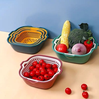 sét rổ 6 món:3 rổ+3 chậu rửa đa năng