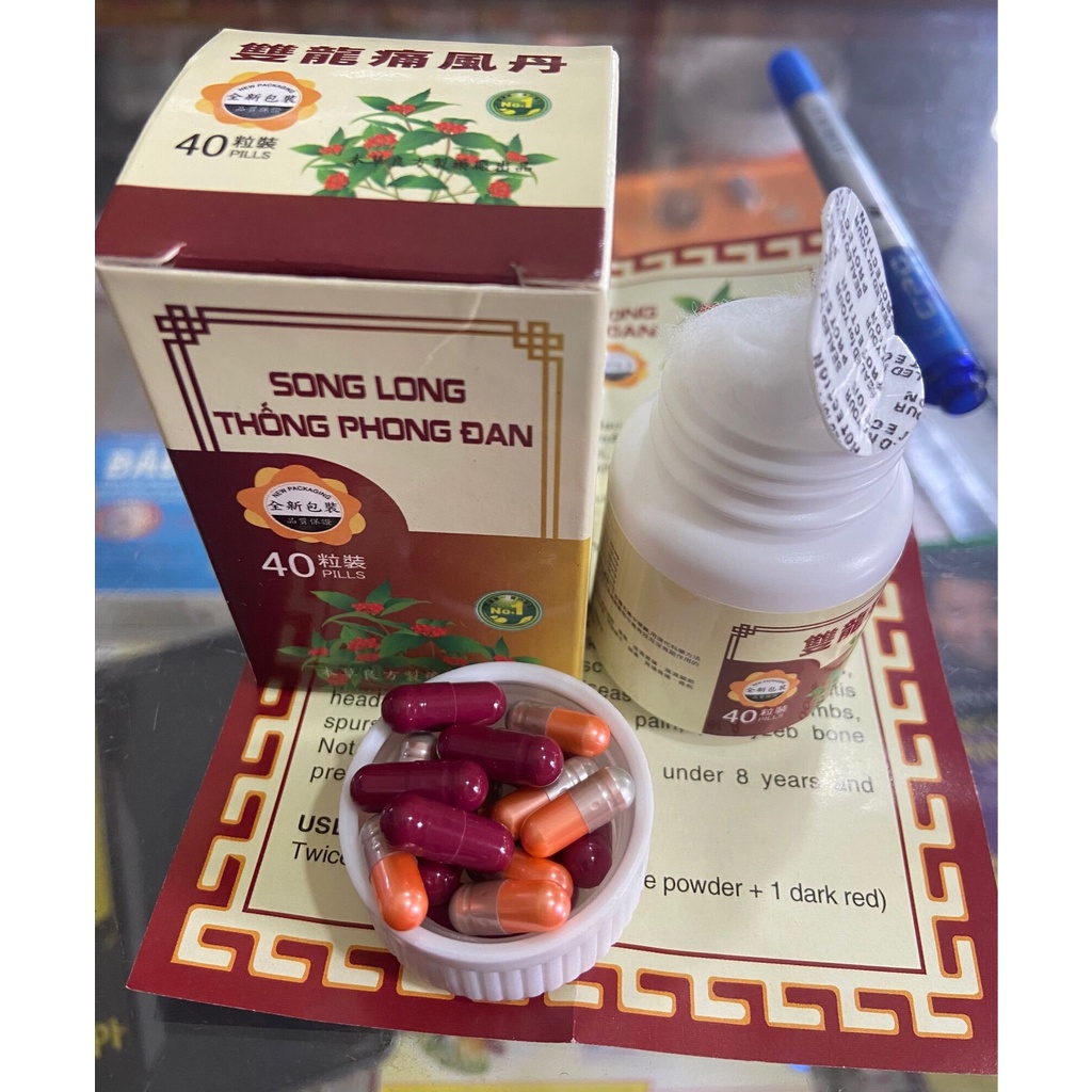 ✅ Song Long Thống Phong Đan [Chính Hãng] ✅ Viên uống hỗ trợ đau nhức xương khớp thoái hóa thoát vị tê bì tay chân
