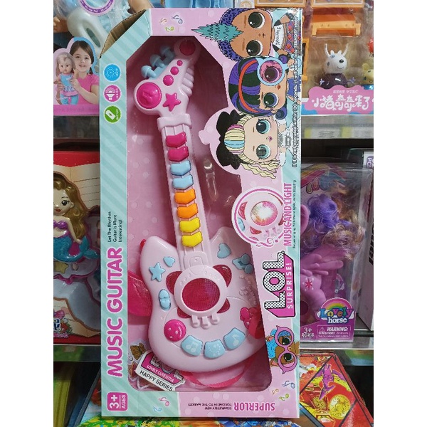 665-1 Hộp Đàn MUSIC GUITAR có nhạc và đèn phát sáng