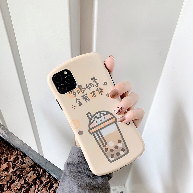 HS iPhone Case Drink More Milk Tea 11pro / Max Apple X / Xs / Xr Phone Case iPhone 7p / 8plus Arc Female HSds