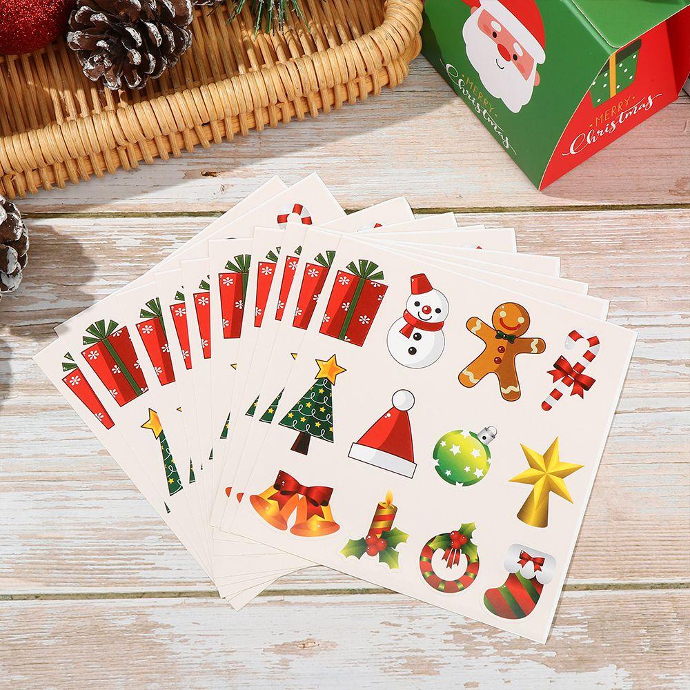 YOLA Set 120 Nhãn Dán Trang Trí Giáng Sinh