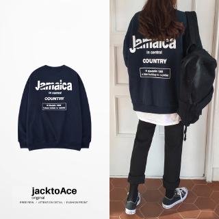 Áo Thun Sweatshirt Jamaica Nam Nữ Màu Navi Thu Đông Unisex Streetwear