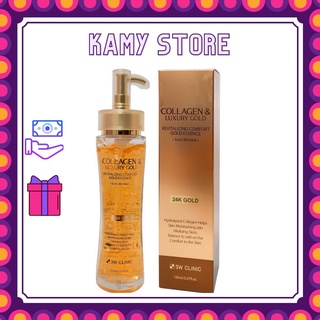 Tinh chất dưỡng da 3W Clinic Collagen Luxury Gold Essence dưỡng ẩm Hàn Quốc