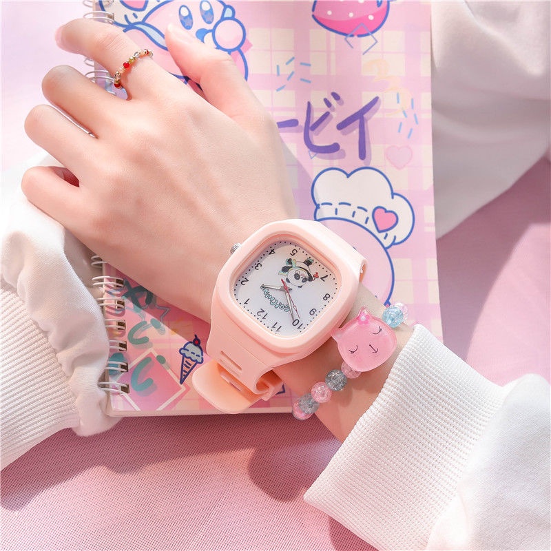 Đồng Hồ Đeo Tay Kiểu Dáng Đơn Giản Dễ Thương Chống Thấm Nước Dành Cho Học Sinh Trung Học
