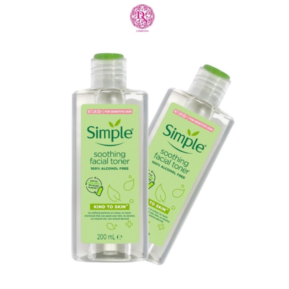 Nước Hoa Hồng Simple Kind To Skin Soothing Facial Toner 200ml