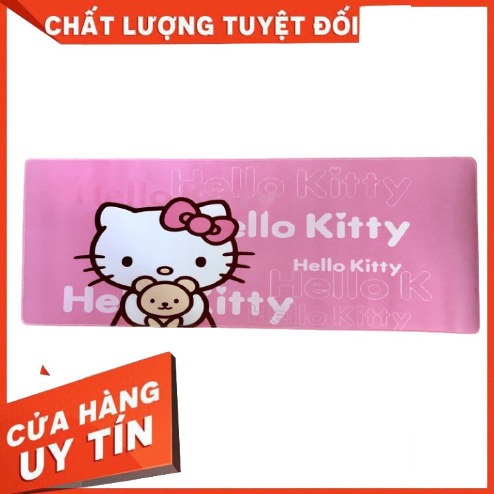 Bàn di chuột Hello kitty Màu hồng 30x80x2 Mặt trơn