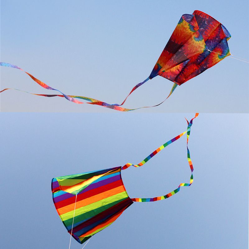 Diều Nhiều Màu Sắc Có Đuôi Dài 30m Dây Mềm Mại 200cm