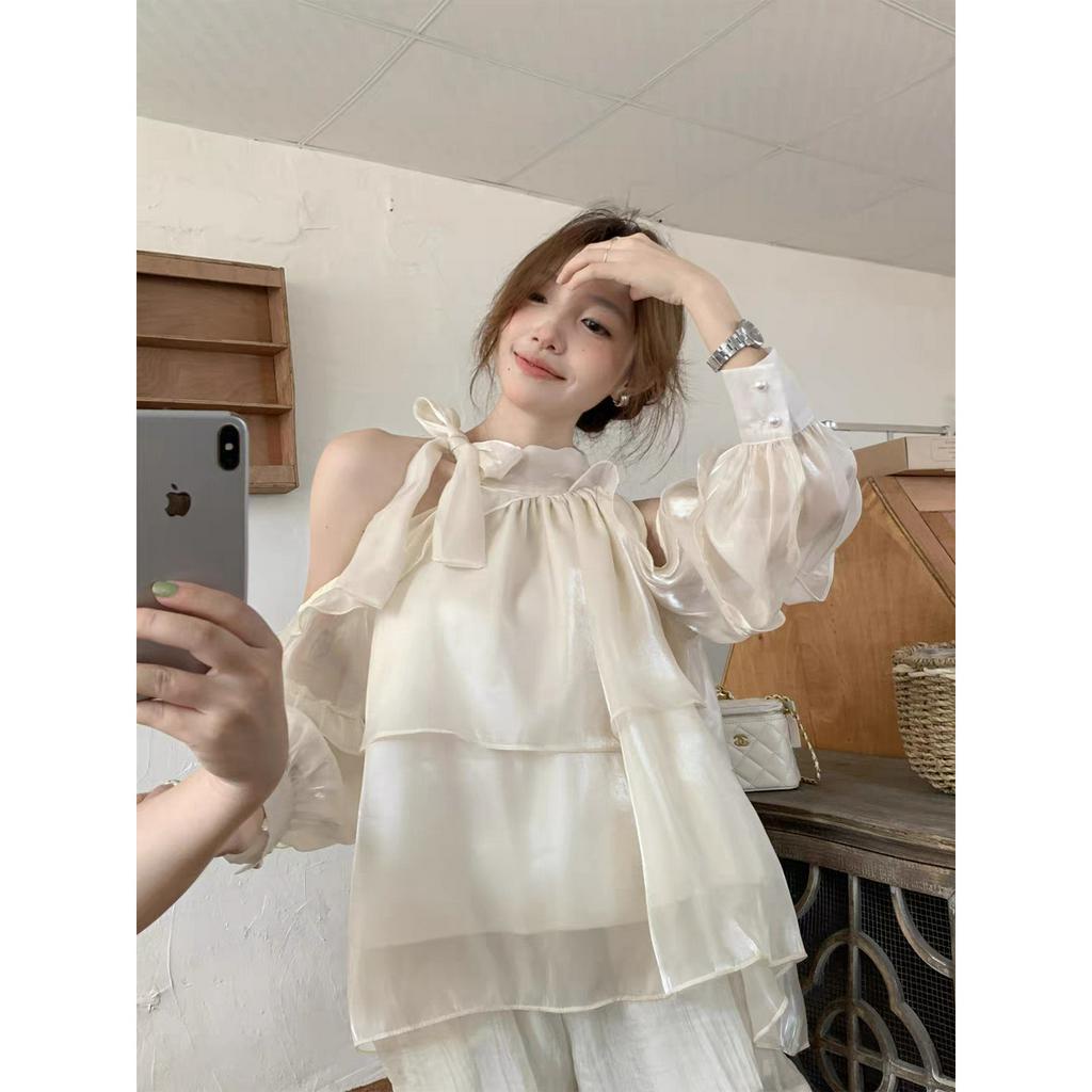 Áo sơ mi tay bèo Nữ ❤️ dáng rộng ulzzang phong cách hàn quốc có kiểu bèo tiểu thư G5