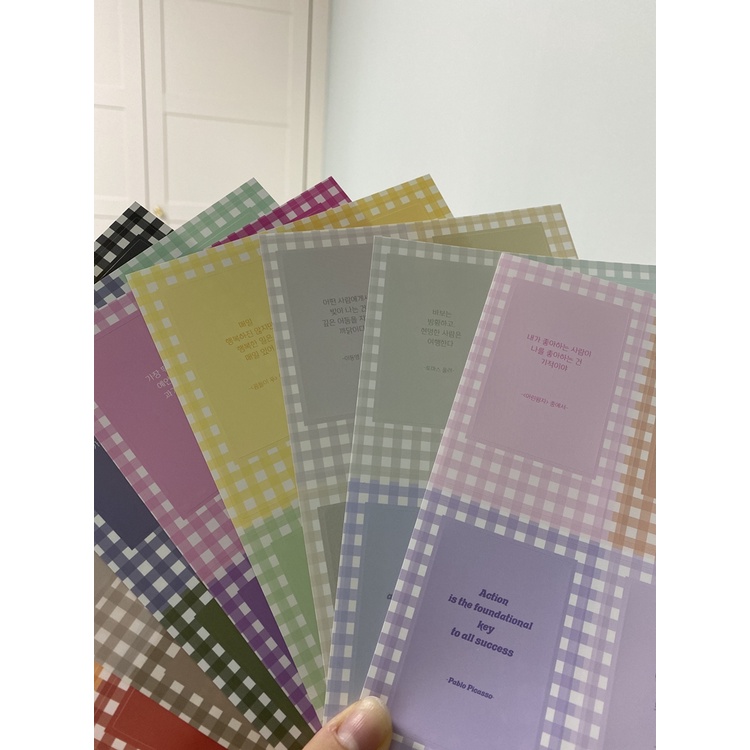 Sticker Frame Kẻ Caro - Nhãn Dán Trang Trí Card Polariod lẻ 1 cái
