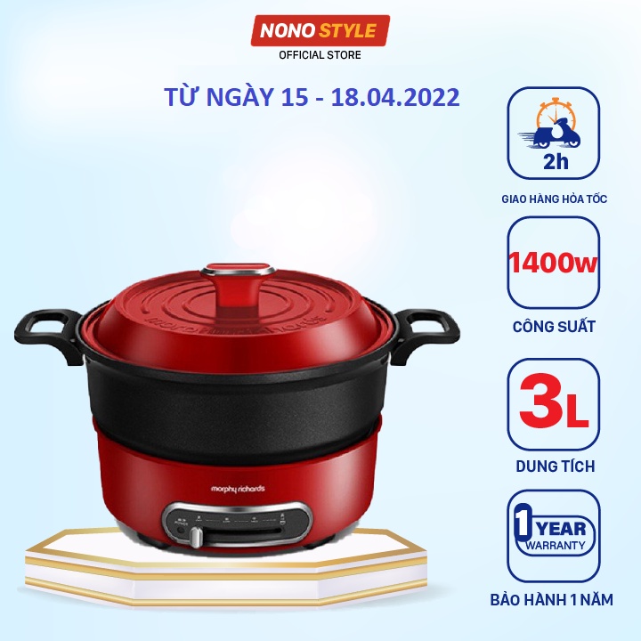 [Mã ELHADEV giảm 4% đơn 300K] Nồi Điện Đa Năng Morphy Richard MR9089