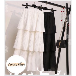 Chân Váy Xếp Ly [HOTTREND] Chân Váy Dài chất liệu mềm mại, thông thoáng, dễ phối đồ