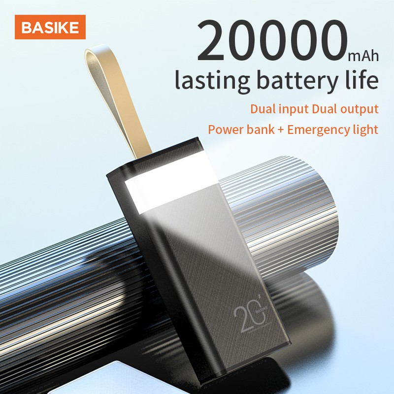 Sạc Dự Phòng 20000mAh 30000mAh BASIKE Màn hình kỹ thuật số LED có ánh sáng