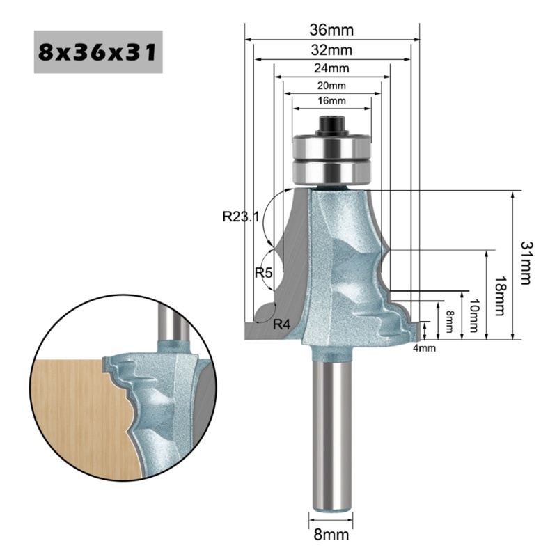 Tay Nắm Cửa Tủ Gỗ Thay Thế Hình Số 8