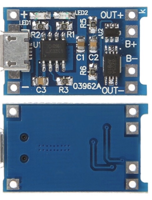 Mạch sạc pin 1S 1A Micro TP4056