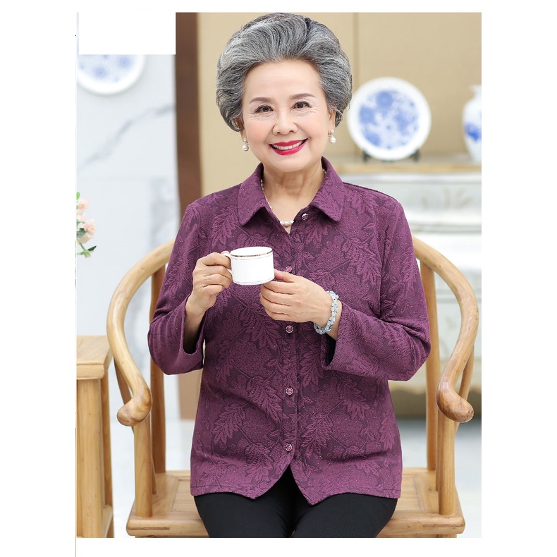 ÁO TRUNG NIÊN, ÁO NGƯỜI GIÀ CAO CẤP, giãn 4 chiều dày dặn, hình lá kim