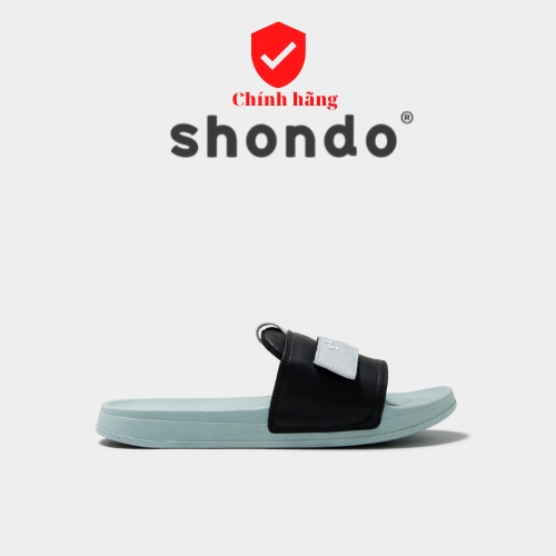 [Chính hãng] Dép Shondo Trendy xanh ngọc in chữ nổi bật